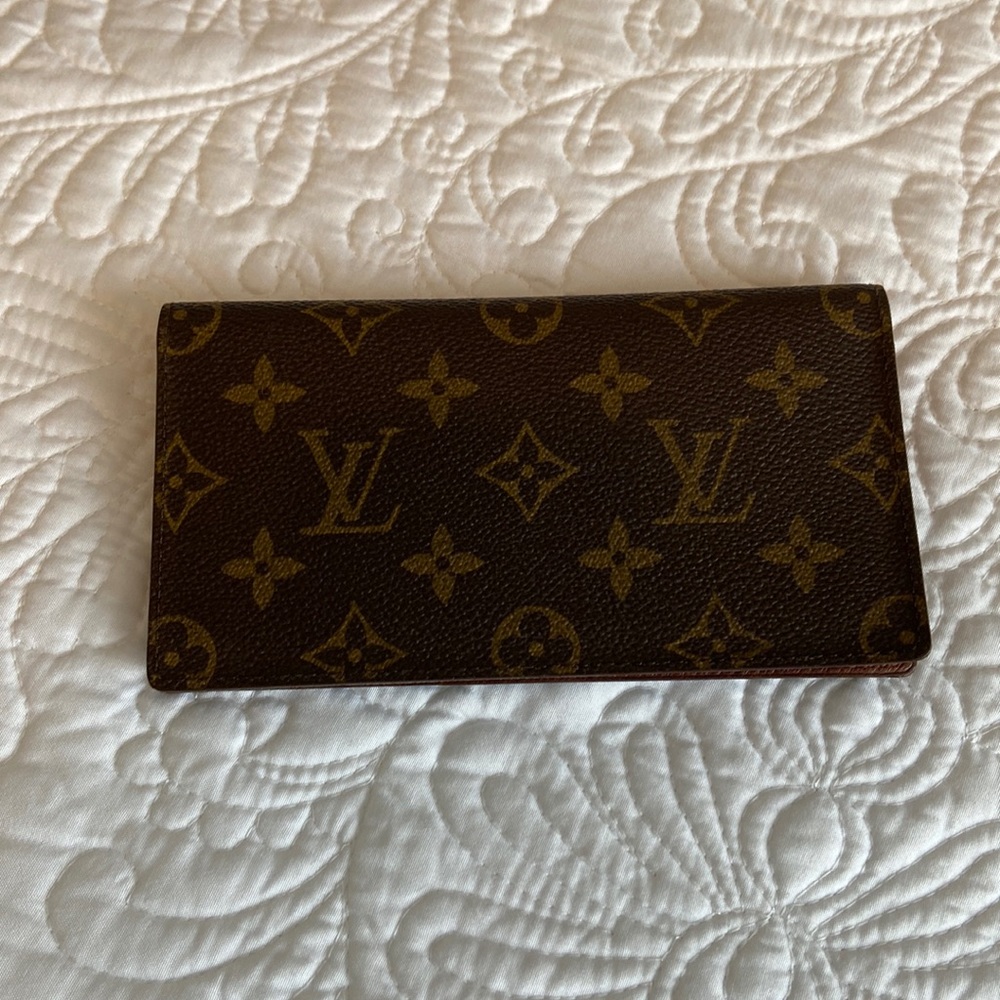Louis Vuitton monogram check book cover